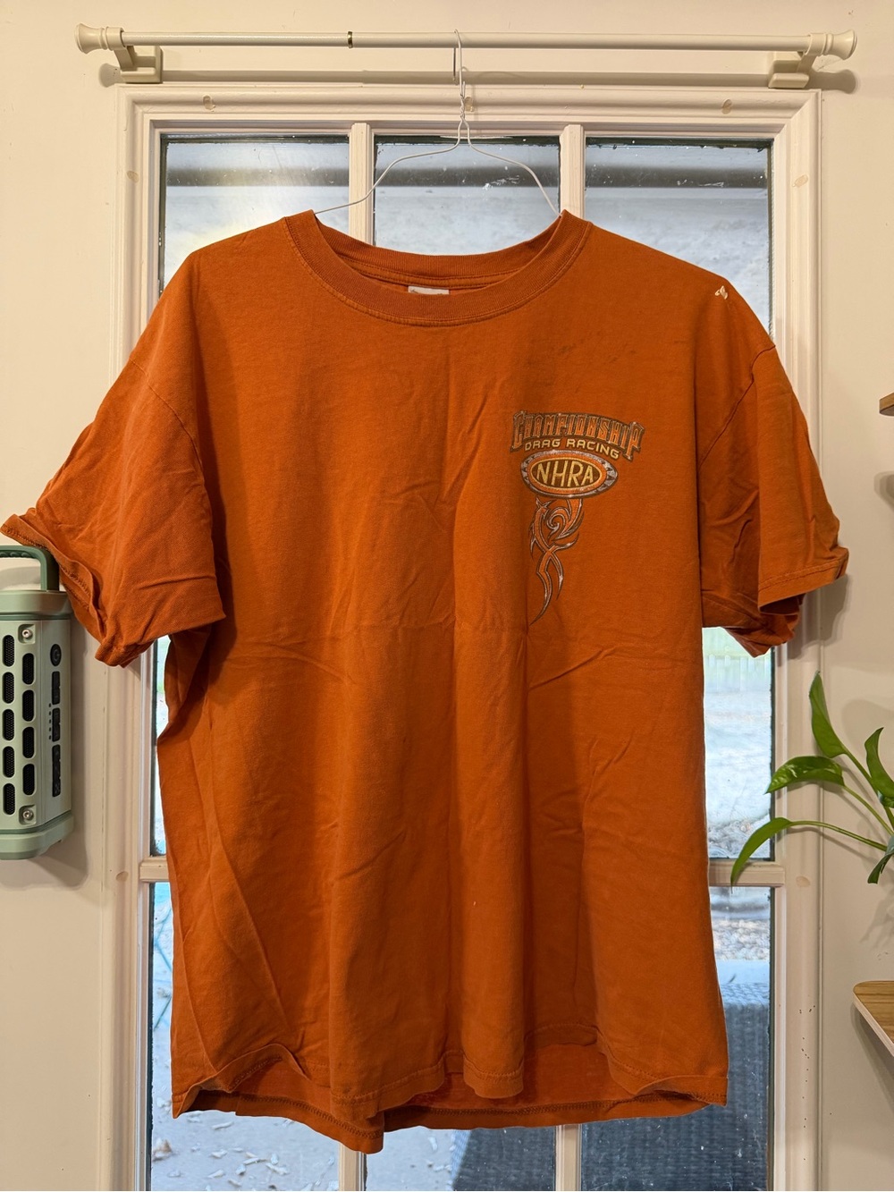 NHRA Championship Drag Racing Graphic T-Shirt XL Burnt Orange